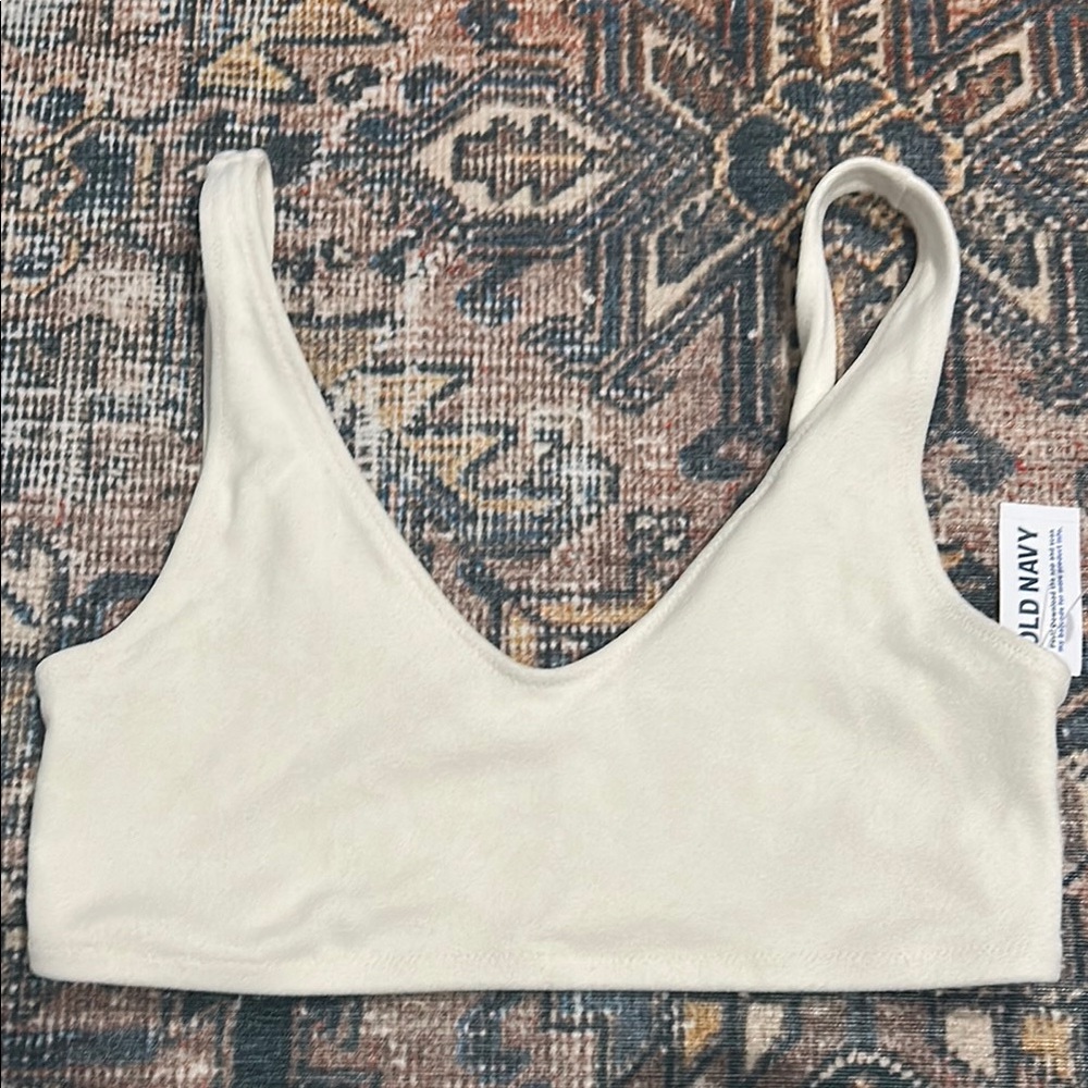 Old Navy Cream Bikini Top